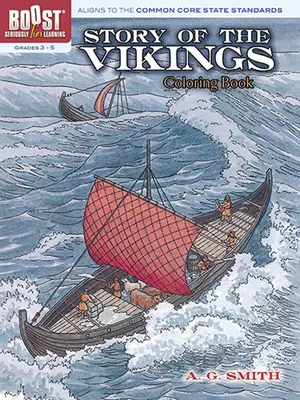 Kolorowanka z historią wikingów, klasy 3-5 - Story of the Vikings Coloring Book, Grades 3-5