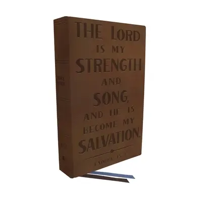 Kjv, Biblia osobista, kolekcja okładek z wersetami, skóra naturalna, brązowa, czerwona litera, wygodny druk: Biblia Święta, Wersja Króla Jakuba - Kjv, Personal Size Reference Bible, Verse Art Cover Collection, Genuine Leather, Brown, Red Letter, Comfort Print: Holy Bible, King James Version