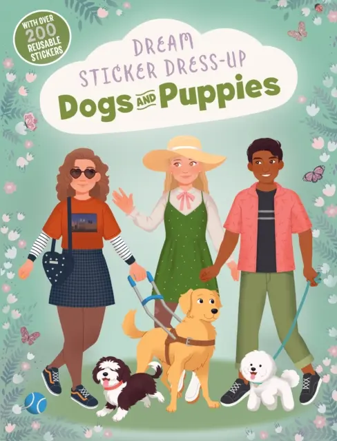 Naklejka z marzeniami Ubieranka: Psy i szczeniaki - Dream Sticker Dress-Up: Dogs & Puppies