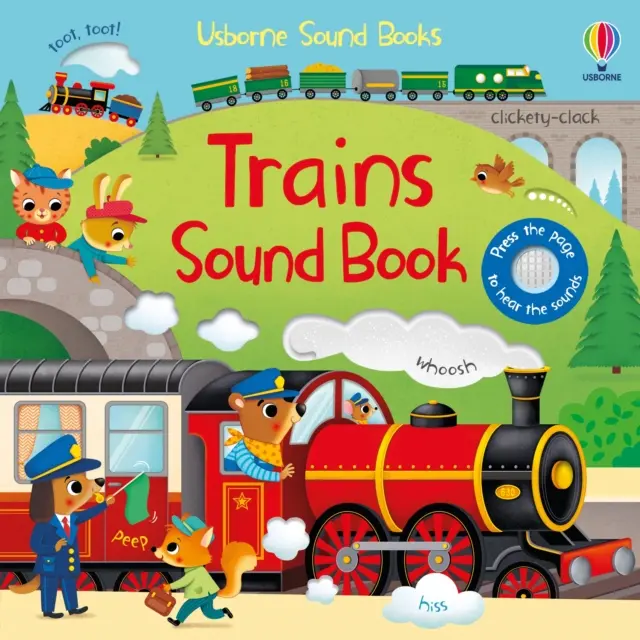 Książka z dźwiękami pociągów - Trains Sound Book