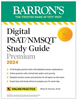 Cyfrowy przewodnik do nauki SAT/NMSQT Premium, 2024: 4 testy praktyczne + kompleksowy przegląd + ćwiczenia online - Digital Psat/NMSQT Study Guide Premium, 2024: 4 Practice Tests + Comprehensive Review + Online Practice