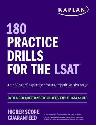 180 ćwiczeń do egzaminu LSAT: Ponad 5000 pytań do budowania podstawowych umiejętności LSAT - 180 Practice Drills for the Lsat: Over 5,000 Questions to Build Essential LSAT Skills