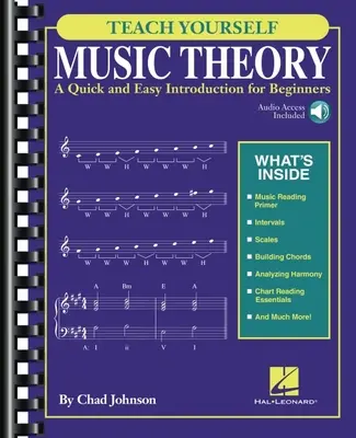 Teach Yourself Music Theory: Szybkie i łatwe wprowadzenie dla początkujących z dołączonym dostępem audio - Teach Yourself Music Theory: A Quick and Easy Introduction for Beginners with Audio Access Included