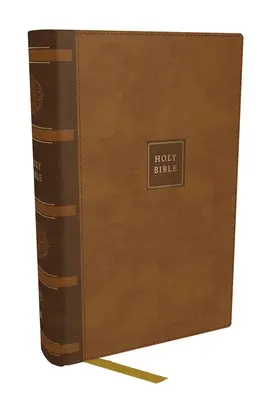 Kompaktowa Biblia KJV z 43 000 odnośników, brązowa skóra miękka, czerwone litery, wygodny druk: Holy Bible, King James Version: Holy Bible, King James Ver - KJV Compact Bible W/ 43,000 Cross References, Brown Leathersoft, Red Letter, Comfort Print: Holy Bible, King James Version: Holy Bible, King James Ver