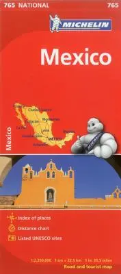 Michelin Mapa Meksyk 765 - Michelin Map Mexico 765