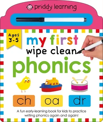 Priddy Learning: Moja pierwsza fonetyka z chusteczką - Priddy Learning: My First Wipe Clean Phonics