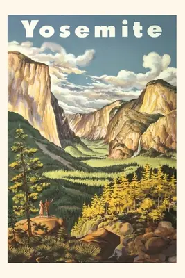 Plakat Vintage Journal Trevel dla Parku Narodowego Yosemite - Vintage Journal Trevel Poster for Yosemite National Park