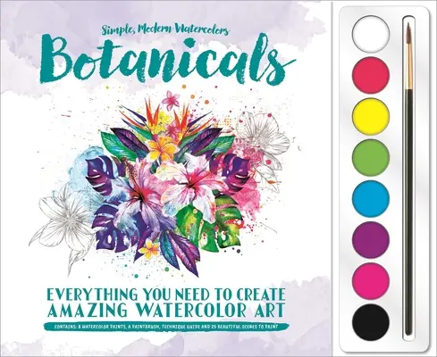 Rośliny: Zestaw farb akwarelowych - Botanicals: Watercolor Paint Set