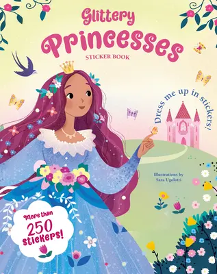 Książka z naklejkami z błyszczącymi księżniczkami - Glittery Princesses Sticker Book