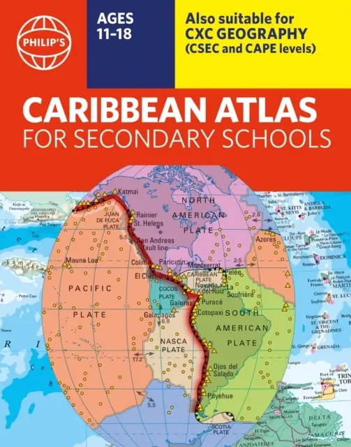 Atlas Karaibów Philipa dla szkół średnich - wydanie 8 - Philip's Caribbean Atlas for Secondary Schools - 8th Edition