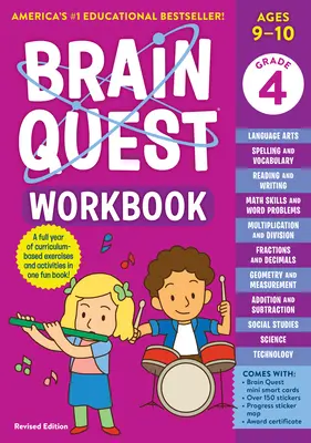 Zeszyt ćwiczeń Brain Quest: Wydanie poprawione dla 4 klasy - Brain Quest Workbook: 4th Grade Revised Edition