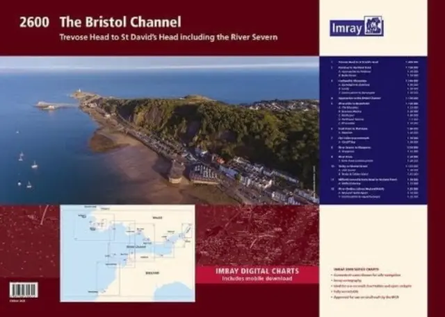 2600 Bristol Channel Chart Pack - Trevose Head do St David's Head wraz z rzeką Severn - 2600 Bristol Channel Chart Pack - Trevose Head to St David's Head including the River Severn