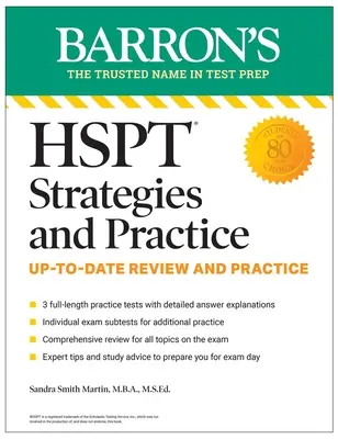 HSPT Strategies and Practice, wydanie drugie: 3 testy praktyczne + kompleksowy przegląd + praktyka + strategie - HSPT Strategies and Practice, Second Edition: 3 Practice Tests + Comprehensive Review + Practice + Strategies