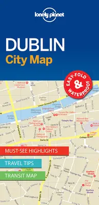 Lonely Planet Dublin Mapa miasta 1 - Lonely Planet Dublin City Map 1