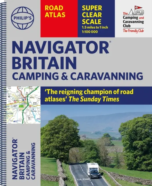 Philip's Navigator Camping and Caravaning Atlas of Britain (Atlas kempingów i karawaningu Wielkiej Brytanii) - Philip's Navigator Camping and Caravanning Atlas of Britain