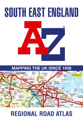 Regionalny atlas drogowy A-Z południowo-wschodniej Anglii - South East England Regional A-Z Road Atlas