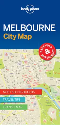 Lonely Planet Melbourne Mapa miasta 1 - Lonely Planet Melbourne City Map 1