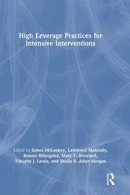 Praktyki wysokiej dźwigni dla intensywnych interwencji - High Leverage Practices for Intensive Interventions