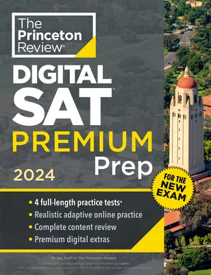 Princeton Review Digital SAT Premium Prep, 2024: 4 testy praktyczne + fiszki online + przegląd i narzędzia - Princeton Review Digital SAT Premium Prep, 2024: 4 Practice Tests + Online Flashcards + Review & Tools