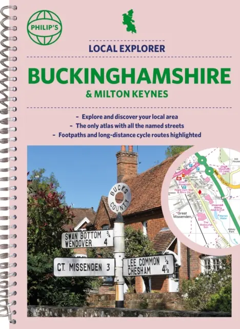 Atlas ulic Philip's Local Explorer Buckinghamshire i Milton Keynes - Philip's Local Explorer Street Atlas Buckinghamshire and Milton Keynes