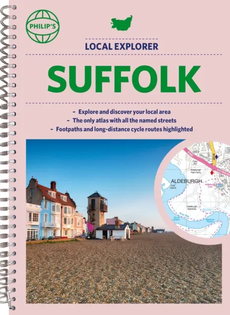 Atlas ulic Philip's Local Explorer Suffolk - wydanie na spirali - Philip's Local Explorer Street Atlas Suffolk - Spiral edition