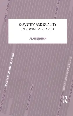 Ilość i jakość w badaniach społecznych - Quantity and Quality in Social Research