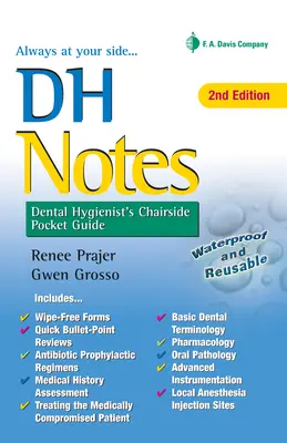 Notatki Dh: Kieszonkowy przewodnik dla higienistek stomatologicznych - Dh Notes: Dental Hygienist's Chairside Pocket Guide