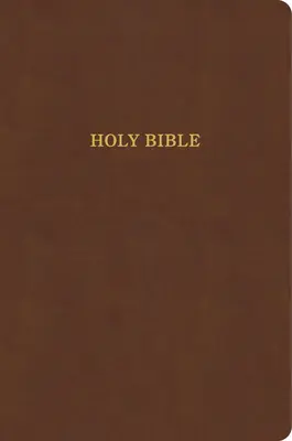 Biblia cienkonakładowa KJV w dużym formacie, wydanie wartościowe, brązowa skórzana oprawa: Pismo Święte - KJV Large Print Thinline Bible, Value Edition, Brown Leathertouch: Holy Bible