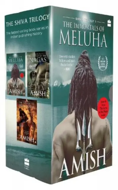 Shiva Triology - Boxset 3 książek (Nieśmiertelni z Meluha, Sekret Nagów, Przysięga Vayuputras) - Shiva Triology - Boxset of 3 Books (The Immortals of Meluha, The Secret of The Nagas, The Oath of The Vayuputras)