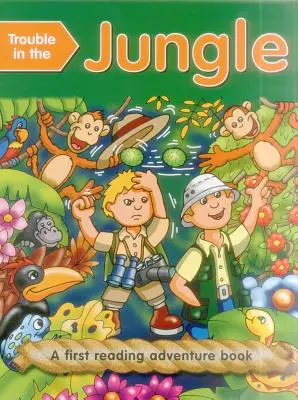 Kłopoty w dżungli (Outsize): Pierwsze czytanki dla dzieci w wieku 3-5 lat - Trouble in the Jungle (Outsize): First Reading Books for 3-5 Year Olds