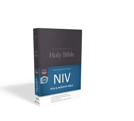 NIV, Pew and Worship Bible, twarda oprawa, niebieski - NIV, Pew and Worship Bible, Hardcover, Blue