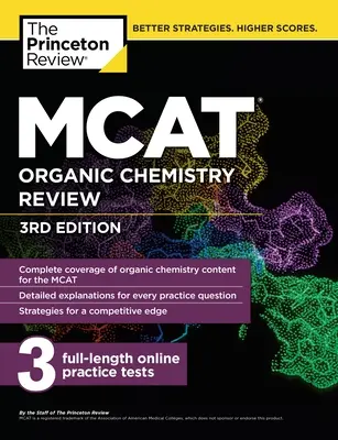 Przegląd chemii organicznej MCAT, wydanie 3 - MCAT Organic Chemistry Review, 3rd Edition