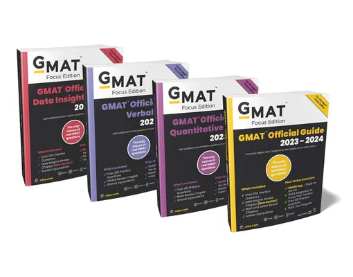 GMAT Official Guide 2023-2024 Bundle, Focus Edition: Zawiera oficjalny przewodnik GMAT, GMAT Quantitative Review, GMAT Verbal Review i GMAT Data Insight - GMAT Official Guide 2023-2024 Bundle, Focus Edition: Includes GMAT Official Guide, GMAT Quantitative Review, GMAT Verbal Review, and GMAT Data Insight