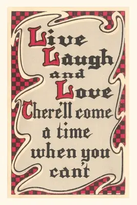 Vintage Journal Żyj, śmiej się i kochaj - Vintage Journal Live, Laugh and Love