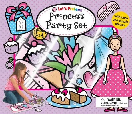 Zestaw do zabawy w udawanie księżniczki: Z książką i puzzlami [Z 15 elementami do zabawy] - Let's Pretend Princess Party Set: With Book and Puzzle Pieces [With 15 Play Pieces]