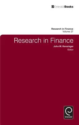 Badania w finansach, tom 27 - Research in Finance, Volume 27