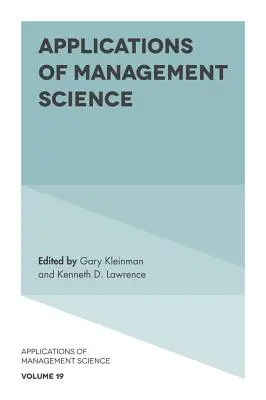 Zastosowania nauk o zarządzaniu - Applications of Management Science