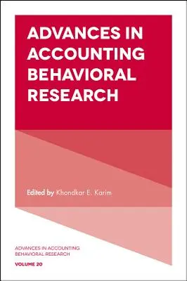 Postępy w badaniach behawioralnych w rachunkowości - Advances in Accounting Behavioral Research