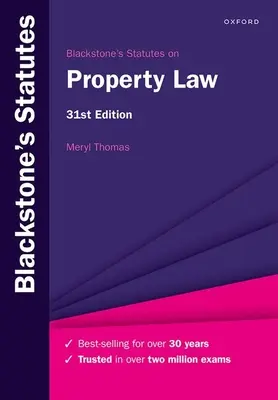 Blackstones Statutes on Property Law, wydanie 31 - Blackstones Statutes on Property Law 31st Edition