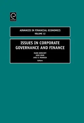 Zagadnienia ładu korporacyjnego i finansów - Issues in Corporate Governance and Finance