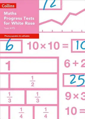 Collins Tests & Assessment - Rok 4/P5 Testy postępów w nauce matematyki dla White Rose - Collins Tests & Assessment - Year 4/P5 Maths Progress Tests for White Rose