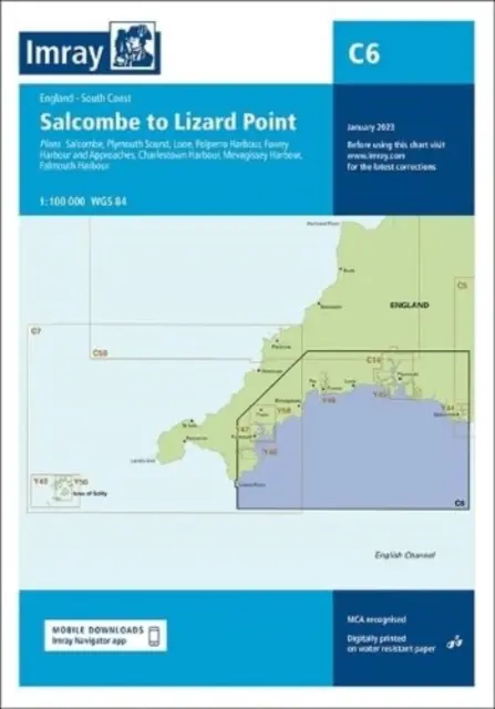 Imray Chart C6 - Salcombe do Lizard Point - Imray Chart C6 - Salcombe to Lizard Point