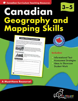 Geografia Kanady i umiejętności mapowania Klasy 3-5 - Canadian Geography and Mapping Skills Grades 3-5