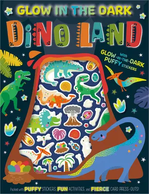 Świecąca w ciemności książeczka z ćwiczeniami Kraina dinozaurów - Glow in the Dark Dino Land Activity Book