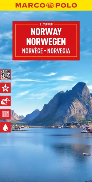 Norwegia Mapa Marco Polo - Norway Marco Polo Map