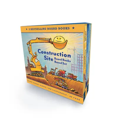 Zestaw książek planszowych z placu budowy - Construction Site Board Books Boxed Set