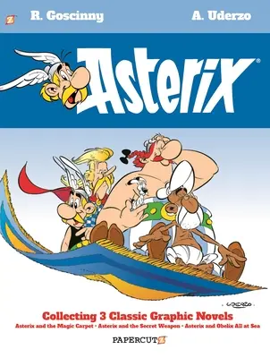 Asterix Omnibus Vol. 10: Kolekcja Asteriks i magiczny dywan, Asteriks i tajna broń oraz Asteriks i Obeliks na morzu - Asterix Omnibus Vol. 10: Collecting Asterix and the Magic Carpet, Asterix and the Secret Weapon, and Asterix and Obelix All at Sea