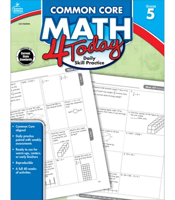 Common Core Math 4 Today, klasa 5: Codzienne ćwiczenia umiejętności, tom 8 - Common Core Math 4 Today, Grade 5: Daily Skill Practice Volume 8