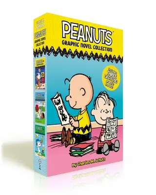 Kolekcja powieści graficznych Peanuts (zestaw pudełkowy): Snoopy Soars to Space; Adventures with Linus and Friends!; Batter Up, Charlie Brown! - Peanuts Graphic Novel Collection (Boxed Set): Snoopy Soars to Space; Adventures with Linus and Friends!; Batter Up, Charlie Brown!