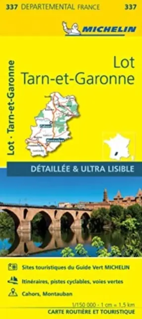 Lot, Tarn-et-Garonne - lokalna mapa Michelin 337 - Lot, Tarn-et-Garonne - Michelin Local Map 337